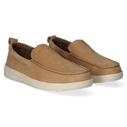 Wally Grip Moc Craft Leather Heren Mocassins Tan