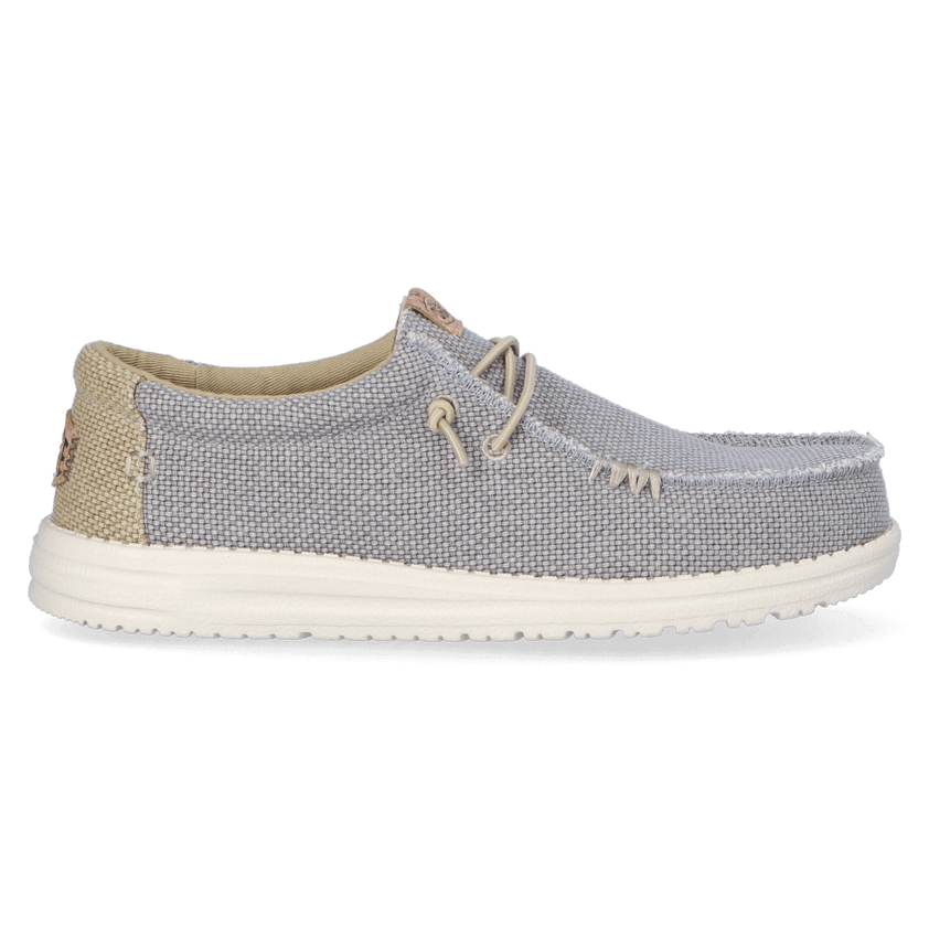 Wally Braided Heren Instappers Flannel Grey/Olive Grey