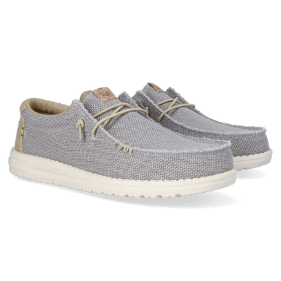 Wally Braided Heren Instappers Flannel Grey/Olive Grey
