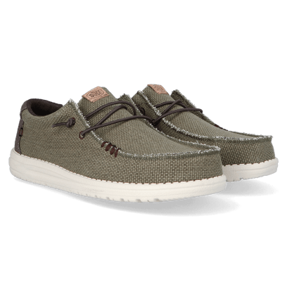 Wally Braided Heren Instappers Burnt Olive/Delicioso Brown