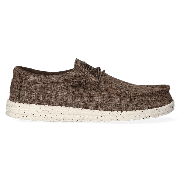 Wally Blend Heren Instappers Linen Dark Brown Wally Blend Heren Instappers Linen Dark Brown