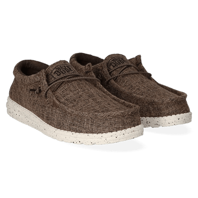 Wally Blend Heren Instappers Linen Dark Brown