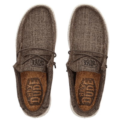 Wally Blend Heren Instappers Linen Dark Brown