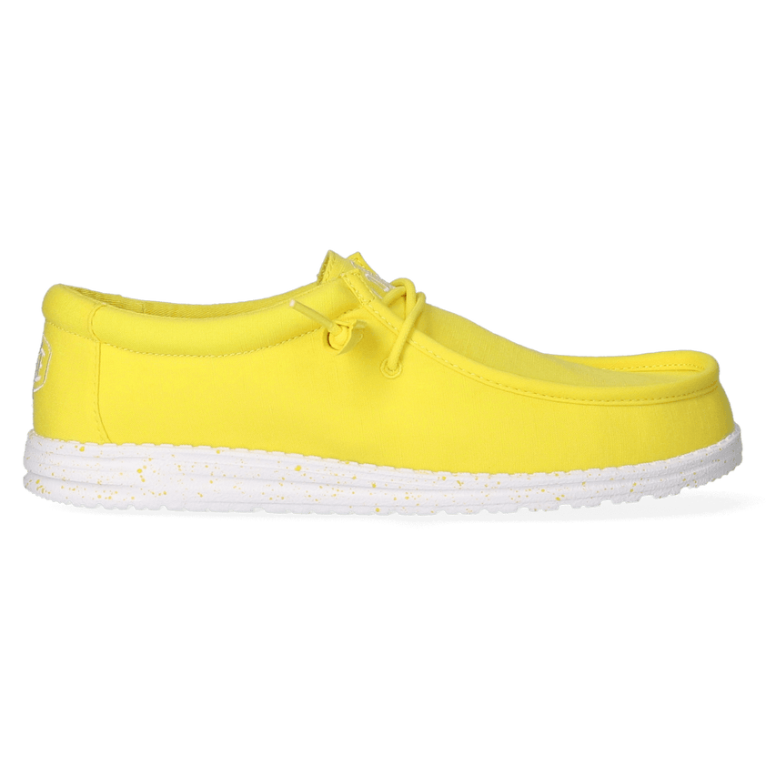 Wally Slub Canvas Heren Instappers Empire Yellow