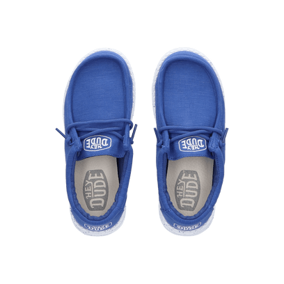 Wally Youth Slub Canvas Jongens Instappers True Blue