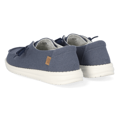 Wendy Chambray Dames Instappers Navy White