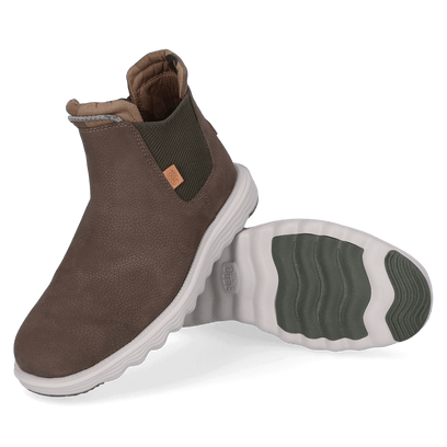 Branson Craft Leather Heren Boots Olive