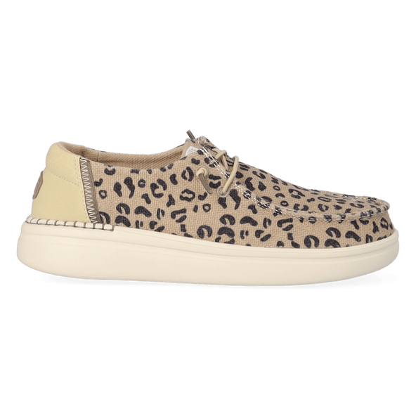 Wendy Rise Leo Dames Instappers Tan/Black Wendy Rise Leo Dames Instappers Tan/Black