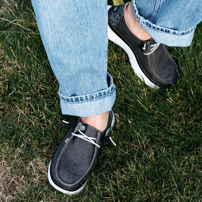 Wendy Peak Chambray Dames Instappers Black