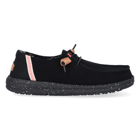 Wendy Washed Canvas Dames Instapper Black Wendy Washed Canvas Dames Instapper Black