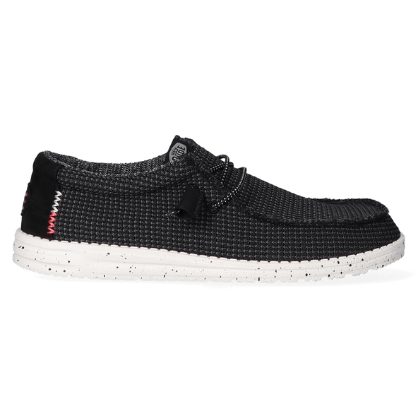 Wally Sport Mesh Heren Instappers Black/White Wally Sport Mesh Heren Instappers Black/White