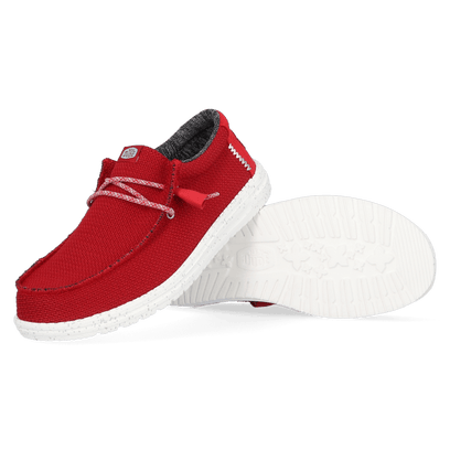 Wally Sport Mesh Heren Instappers Dark Red