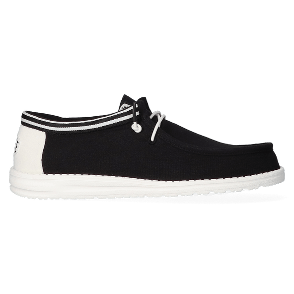 Wally Letterman Heren Instappers Black/White Wally Letterman Heren Instappers Black/White