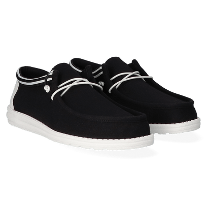 Wally Letterman Heren Instappers Black/White