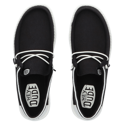 Wally Letterman Heren Instappers Black/White