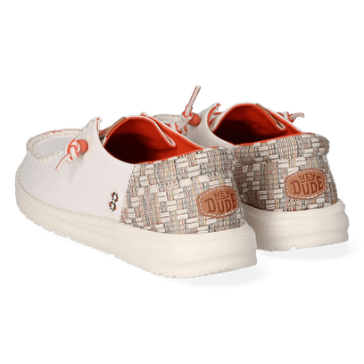 Wendy Funk Jacquard Dames Instappers Beige