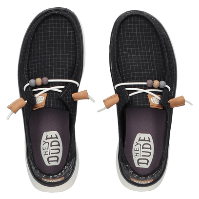 Wendy Peak Baja Dames Instappers Stripe Black