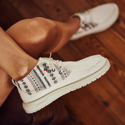 Wendy Mid Boho Mix Dames Instappers Baja Cream