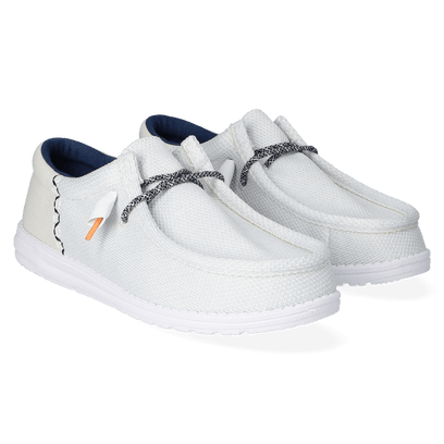 Wally Funk Open Mesh Dames Instappers White/White