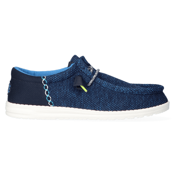 Wally Funk Open Mesh Heren Instappers Blue/White Wally Funk Open Mesh Dames Instappers Blue/White