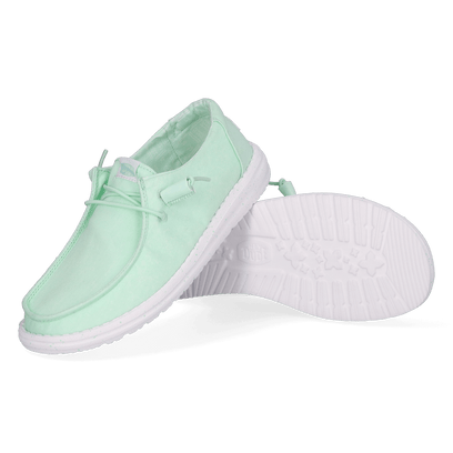 Wendy Stretch Canvas Dames Instappers Bay Blue