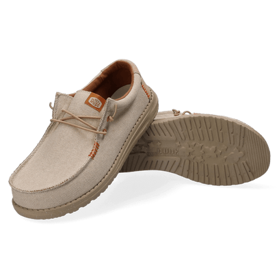 Wally Coastline Jute Heren Instappers Silver
