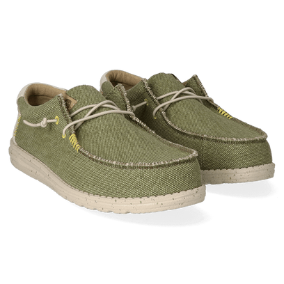 Wally Coastline Jute Heren Instappers Olive
