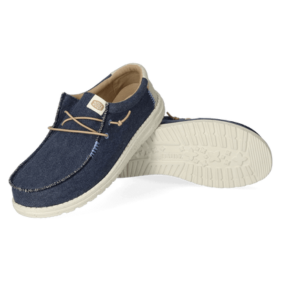 Wally Coastline Jute Heren Instappers Navy