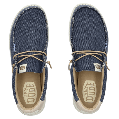 Wally Coastline Jute Heren Instappers Navy