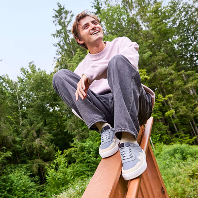 Hudson Canvas Heren Sneakers Light Grey/Almost White