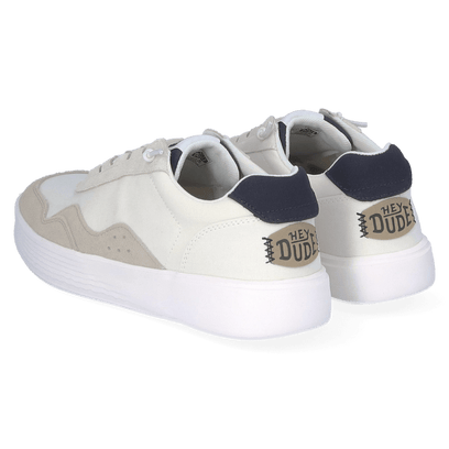 Hudson Canvas Heren Sneakers White/Grey