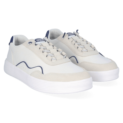 Hudson Canvas Heren Sneakers White/Navy