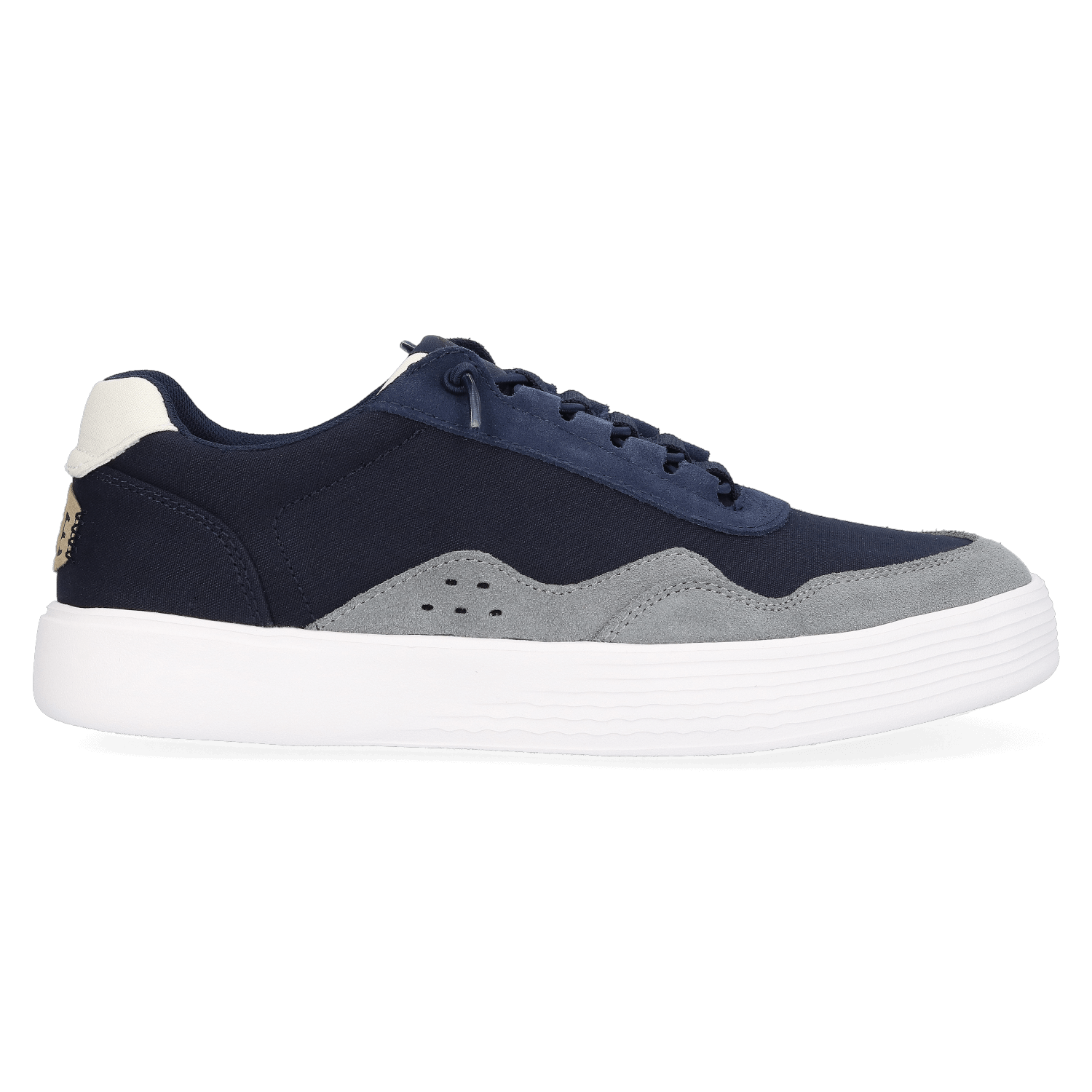 Hudson Canvas Heren Sneakers Navy/Grey