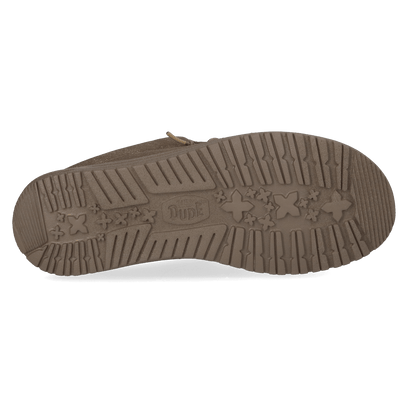 Wally Slip Canvas Heren Instappers Walnut