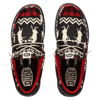 Wally Holiday Cheers Heren Kerst Schoenen Black/Multi