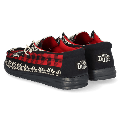 Wally Holiday Cheers Heren Kerst Schoenen Black/Multi