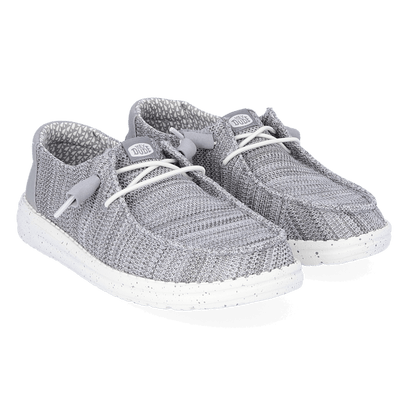 Wendy Stretch Sox Dames Instappers Light Grey