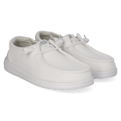 Wendy Stretch Sox Dames Instappers Stone White