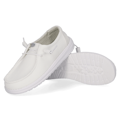 Wendy Stretch Sox Dames Instappers Stone White