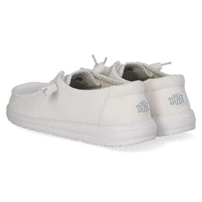 Wendy Stretch Sox Dames Instappers Stone White