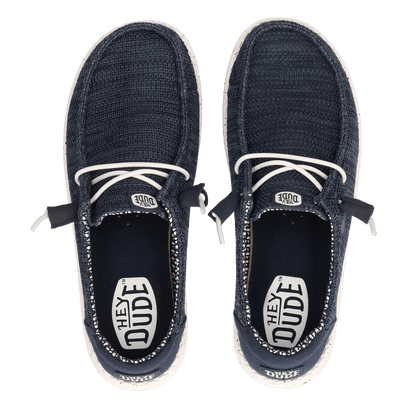 Wendy Stretch Sox Dames Instappers Navy