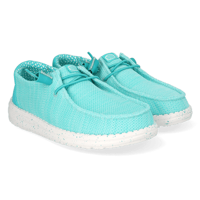 Wendy Stretch Sox Dames Instappers Ceramic Blue