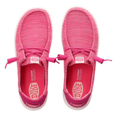 Wendy Stretch Sox Dames Instappers Fuchsia Pink