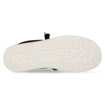 Wally Stretch Sox Heren Instappers Black/White