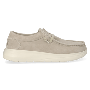 Wally Comf Suede Heren Instappers Stone Grey/Silver Birch Wally Comf Suede Heren Instappers Stone Grey/Silver Birch