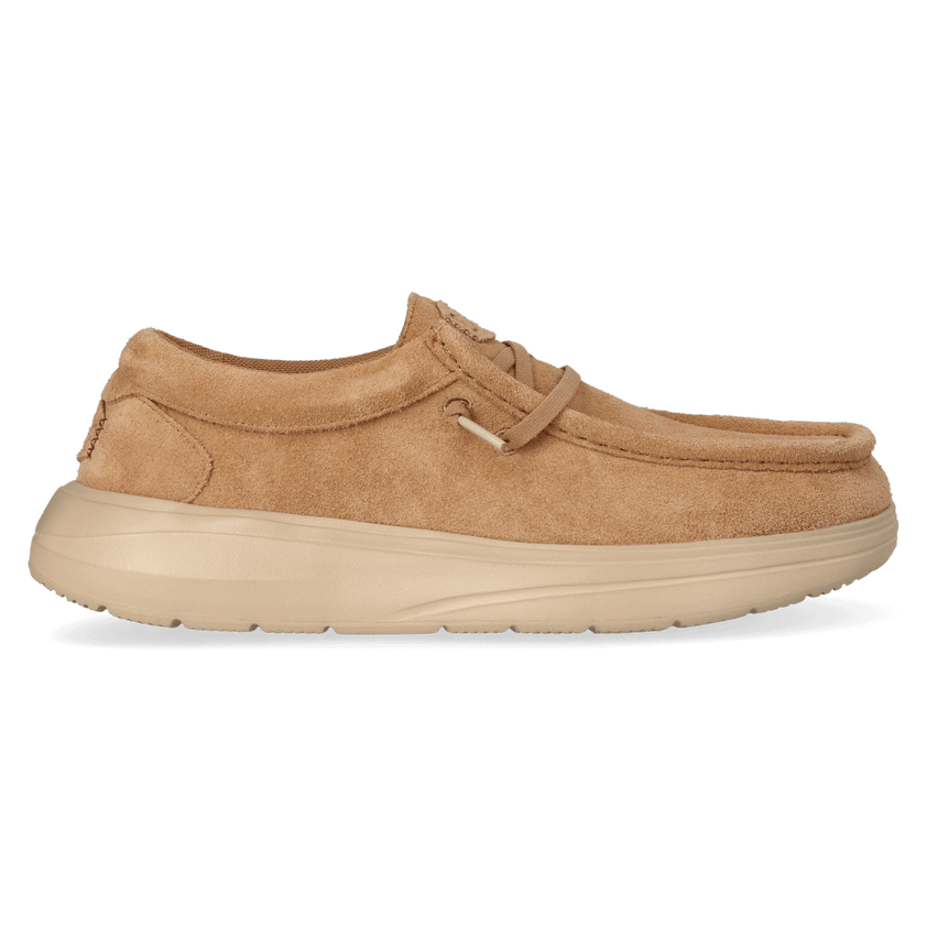 Wally Comf Suede Heren Instappers Tobacco Brown/Irish Cream