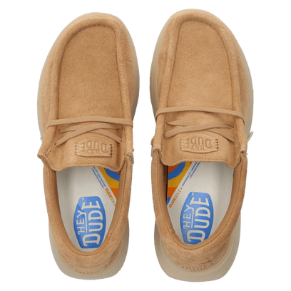 Wally Comf Suede Heren Instappers Tobacco Brown/Irish Cream