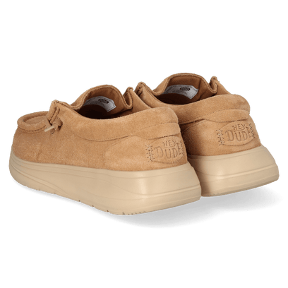 Wally Comf Suede Heren Instappers Tobacco Brown/Irish Cream