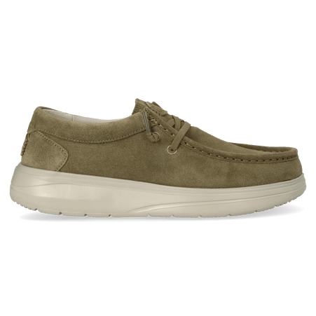 Wally Comf Suede Heren Instappers Dark Olive/Stone Grey Wally Comf Suede Heren Instappers Dark Olive/Stone Grey