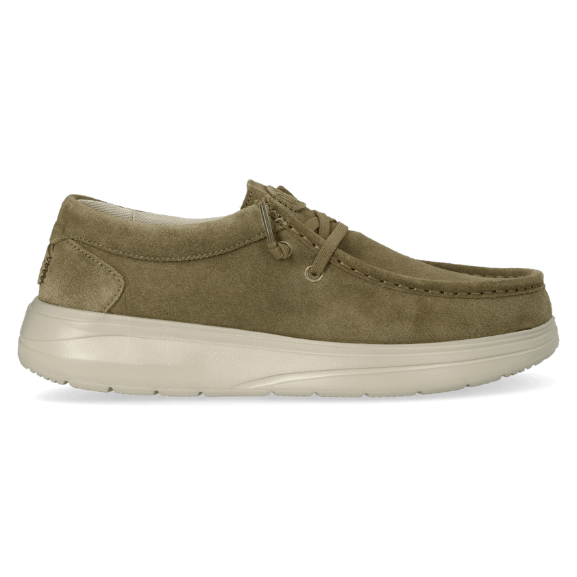 Wally Comf Suede Heren Instappers Dark Olive/Stone Grey